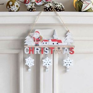 New Arrival High Quality Wood Christmas Theme Decoration <b>Door</b> Hanging Wooden Ornament - Product Image 6