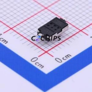 1TS002E-2400-2500-CT Tactile Switch SMD,3.7x6.1mm Switch Single Pole Single Throw Rectangle Button 2.4N Vertical Mount - Product Image 2