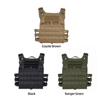 Gilet porte-plaques IDOUTDOOR JPC2.0 Molle en nylon 500D, à libération rapide, pour la défense personnelle, le combat tactique et le paintball.