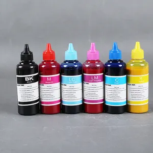 Tinta Cetak Tinta Sublimasi 100ML 500ML 1000ML Tinta Pewarna UV Massal untuk Epson Inkje