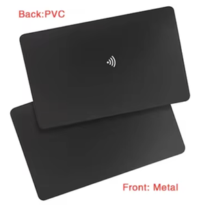 Biglietto da Visita Personalizzato NFC RFID 13.56MHz Impermeabile con Logo e Codice QR, Carta Bancaria Digitale in Metallo Personalizzata NTAG213 - Product Image 3