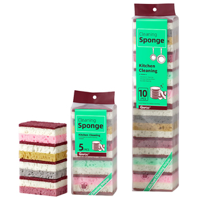 Éponge à récurer robuste à forte capacité de moussage, éponge de nettoyage à trois couches épaissie, fabrication pour éponges et tampons à récurer - Product Image 2