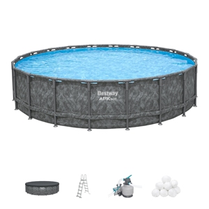 <span class=keywords><strong>Filtre</strong></span> à <span class=keywords><strong>sable</strong></span> pour <span class=keywords><strong>piscine</strong></span> hors sol en acier <span class=keywords><strong>Bestway</strong></span> 561KE 6,10 m x 1,32 m pour famille en extérieur, nouveauté 2025 - Product Image 2