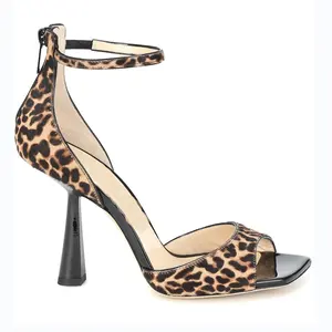 Женские дизайнерские туфли, замшевая кожаная обувь с леопардовым принтом на каблуках, женская обувь на заказ