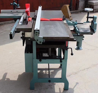 Outils de travail du bois multifonctionnels : coupe, rabotage, tenonnage, perçage, raboteuse de surface pour table de travail en bois droite