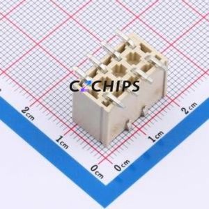 DLL-5569-8ABZ Wire-to-Board Pin Header SMD,P=4.2mm Connector 2x4P 4.2mm Vertical Mount 8P - Product Image 2