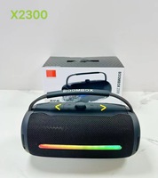 Enceinte portable sans fil BOOMBOX2300, haute puissance, basses profondes, son stéréo, LED RGB, enceinte de fête extérieure avec poignée