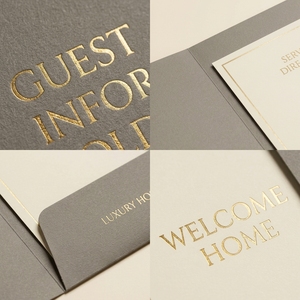 Cartella Informativa per Ospiti di Hotel, Personalizzata A4, Guida ai Servizi per Resort, Brochure di Presentazione con Tasca Portadocumenti - Product Image 3