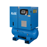Airking Compresseur d'air à vis et fréquence à aimant permanent rotatif 7.5KW 10HP 8bar monophasé 220V 50HZ portable