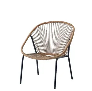 upholstered wicker back woven seagrass rattan armless outdoor metal rattan garden rope weave dining chair