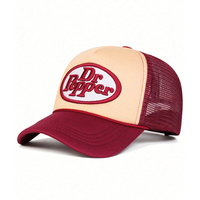 Gorra Trucker de Malla con Bordado de Letras Ovaladas Vintage, Gorra de Béisbol Retro para Hombre y Mujer, Gorra de Verano para Exteriores, Protección Solar, Venta al Por Mayor, Logotipo Personalizado