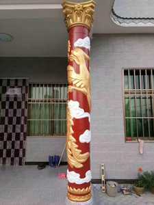 Molde de columna de pilar de plástico decorativo de dragón de hormigón prefabricado de 35*350cm y 14 pulgadas - Product Image 6