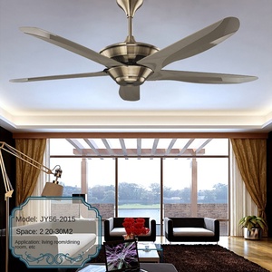 Prix usine fabricant ventilateur de plafond lumière avec télécommande bois noir blanc LED Simple moderne pour étude bureau à domicile - Product Image 2