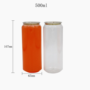 Vaso de aluminio de 500 ml para té con leche, vaso de plástico PET para bebidas, botella transparente desechable para bebidas con burbujas, botella popular para café y yogur. - Product Image 6