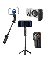 TELESIN Klip Magnetik Portabel untuk Remote, Tongkat Selfie Lipat Serbaguna untuk Video YouTube