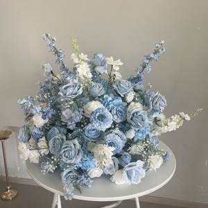 Centro <span class=keywords><strong>de</strong></span> Mesa con Bola <span class=keywords><strong>de</strong></span> Flores Artificiales <span class=keywords><strong>de</strong></span> <span class=keywords><strong>Orquídeas</strong></span> y Rosas Púrpuras Grandes al por Mayor para Decoración <span class=keywords><strong>de</strong></span> Mesa <span class=keywords><strong>de</strong></span> Boda - Product Image 2