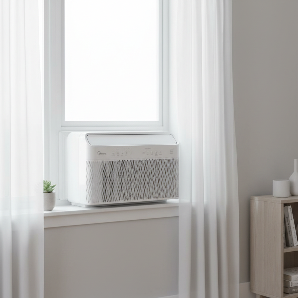 Midea 11900-20999 <strong>BTU</strong> All-<strong>in</strong>-one Remote-controlled Mini Fixed Frequency Portable Electric <strong>AC</strong> <strong>Window</strong> Air Conditioner