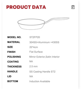 Top <strong>Sales</strong> Kitchen Baking Tray Frying <strong>Pan</strong> <strong>Non</strong> <strong>Stick</strong> Wok <strong>Non</strong> Sticky <strong>Pot</strong> <strong>and</strong> Fry <strong>Pan</strong> - Product Image 2
