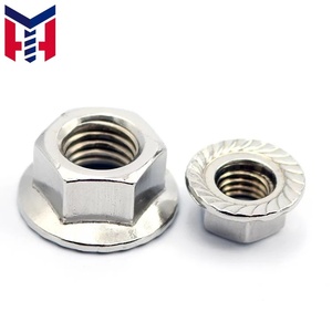 Écrou à bride denté en acier inoxydable 304 DIN 6923 – Tailles et styles personnalisés pour l'automobile - Product Image 1
