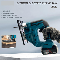 Scie sauteuse professionnelle portative 18V Lithium-ion à faible vibration, conception ergonomique, sans fil, pour la découpe du bois et du métal, pour DJV182