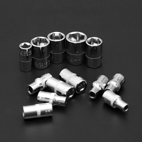 Mini 46 pièces clé à cliquet douille 1/4 "jeux de clés à cliquet avec poignée à cliquet