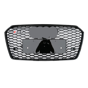 Griglia Frontale RS7 per <span class=keywords><strong>Audi</strong></span> A7 2016-2018, Kit Carrozzeria <span class=keywords><strong>Nero</strong></span> Lucido di Alta Qualità, Facile Installazione, Upgrade S7 - Product Image 2
