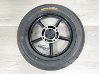 Ensemble de roues Supermoto Premium 14 pouces 110/70-14 et 120/70-14, jantes en alliage d'aluminium, gravure personnalisée multicolore, compatible Yozma Tuttio Razor
