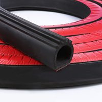 Xinhong XHQC-Kendinden Yapışkanlı Soyulabilir ve Yapıştırılabilir Araba Fitil Bandı D Şekilli EPDM Kauçuk Şerit Kapı Pencere Aralığı Sızdırmazlık Bandı