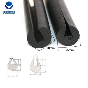 Tùy chỉnh không tiêu chuẩn đùn <span class=keywords><strong>EPDM</strong></span> cửa cao su niêm phong dải cho năng lượng mặt trời tấm quang điện - Product Image 5