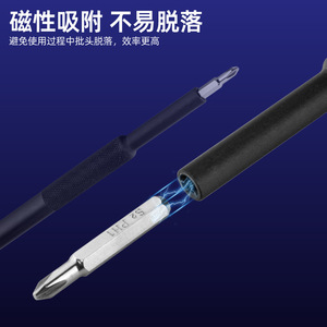 Multi-Bit <b>Screwdriver</b> <b>Set</b> 6.3mm Rotating Cap Anti-Slip Handle Diy Tool Kit - Product Image 4