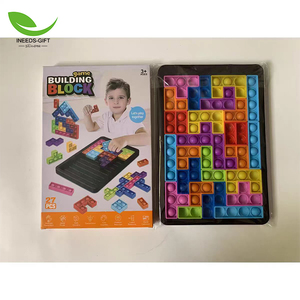 Trẻ em giáo dục học Tập Thông Minh Pop Câu Đố Fidget trò chơi đẩy Pop Câu Đố trêu ghẹo não đồ chơi Silicone khối xây dựng đồ chơi - Product Image 5