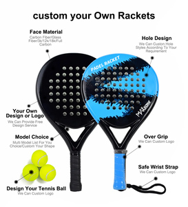 Ngoài trời mái chèo vợt sợi <span class=keywords><strong>carbon</strong></span> điện quần vợt mái chèo <span class=keywords><strong>paddleball</strong></span> vợt padel vợt - Product Image 4
