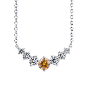 Collar con Colgante de Moissanita de Alta Calidad, 1.7ct 2.8ct, Plata de Ley 925, Chapado en Rodio, Moderno, para Mujer - Product Image 2