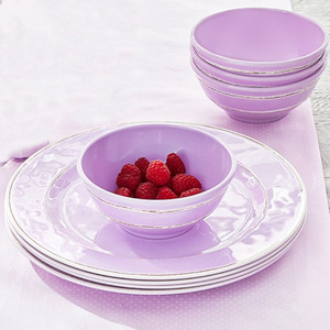 Vajilla <span class=keywords><strong>de</strong></span> melamina, Cambria gris, plato <span class=keywords><strong>de</strong></span> desayuno con apariencia <span class=keywords><strong>de</strong></span> vajilla - Product Image 6