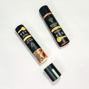 Emballage cadeau en carton de forme ronde personnalisé naturel Tube en papier de chocolat gastronomique pour Nutty Choco - Product Image 4