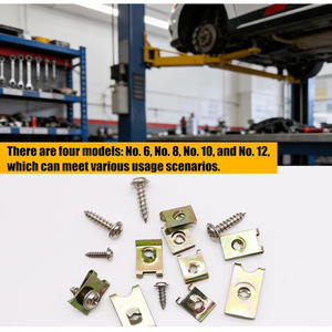 Clips et vis de garniture automobile Winning Path Point, 210 pièces, M3 M4 M5, zingués, pour la réparation de l'intérieur des voitures - Product Image 2