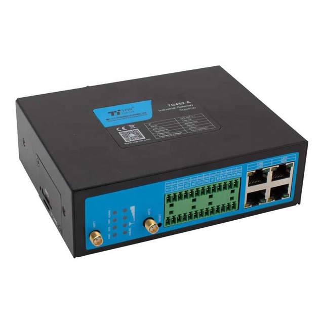 Bivocom Manufacturer Outdoor Smart 4G LTE CAT4 Industrial IoT PLC Gateways (TG452-LF) CE-RED Certified Python/C/C++/Node-RED