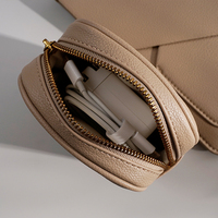 Funda de Piel Sintética para Portátil de 13-14 Pulgadas, Impermeable, Protectora, con Organizador de Cables, Portadocumentos, Resistente a Impactos y Duradera