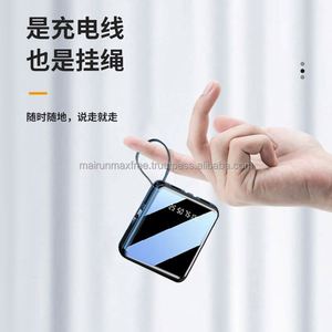 Bancos de Energía de Alta Capacidad de 10000 mAh con Cables Integrados, Asa y Linterna - Regalos Promocionales Electrónicos - Product Image 3