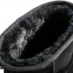 מכירה ישירה מהמפעל OEM/ODM מגפי חורף מעור בקר, עור כבש דו צדדי, מגפי נשים חמים עד הברך, נעלי פרווה סיטונאי - Product Image 4