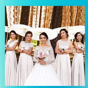 2025 giấy trắng parasol cho người lớn DIY vẽ ô cho trang trí đám cưới dễ dàng Hướng dẫn sử dụng mở phổ biến đạo cụ hình Ảnh Thủ công mỹ nghệ - Product Image 6