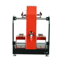 Presse à chaud pneumatique automatique Microtec à double station pour étiquettes et casquettes