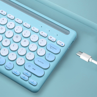 Clavier et Souris Ergonomiques OEM 5.0 sans Fil, 78 Touches, Étanche, Switch Noir, Anti-Ghosting, Rétroéclairé pour Ordinateur Portable/PC/Tablette