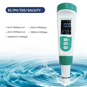 เครื่องตรวจวัดคุณภาพน้ำดิจิตอลอเนกประสงค์ 5 in 1 TDS/EC/PH/TEMP/ เครื่องทดสอบคุณภาพน้ำหลายพารามิเตอร์ รุ่นซูเปอร์ - Product Image 6