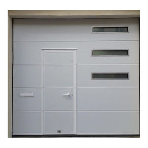 <span class=keywords><strong>Porte</strong></span> sectionnelle industrielle automatique <span class=keywords><strong>avec</strong></span> <span class=keywords><strong>porte</strong></span> à battant, acier isolé 42 mm, CE, usage intensif pour entrepôt, usine, quai <span class=keywords><strong>de</strong></span> chargement - Product Image 5