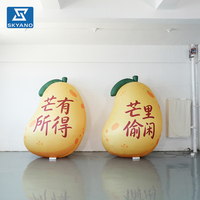 Modèle de mangue gonflable personnalisé, simulation géante de fruit, mangue gonflable pour la publicité et la décoration de sites touristiques en extérieur