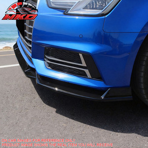 Convient pour Audi S4 A4 Quattro B9 2017-2018, lèvre de pare-chocs avant style IKON, imprimé fibre de carbone - Product Image 3
