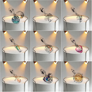 Plata S925ALE de alta calidad al por mayor, colgante de plata con logotipo estilo femenino, tigre saltando y camaleón - Pulsera tejida DIY - Product Image 4