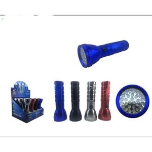 ไฟฉายพร้อมแบตเตอรี่ 20 LED สีน้ำเงิน แดง ดำ เงิน - Product Image 1