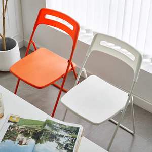 Modern Foldable Conference <b>Chair</b> Steel Frame Plastic Backrest Portable Simple Design Dormitory School Hotel Living Room Hospital - Product Image 4